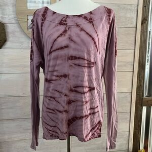 Bloom Purple Tye Dye Long Sleeve Top S